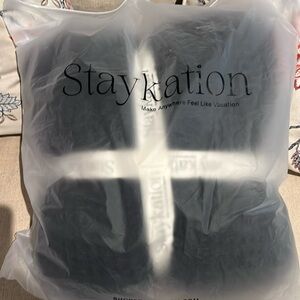 Snuggly, cozy, black waffle throw by Instagram infl , Krista Horton.